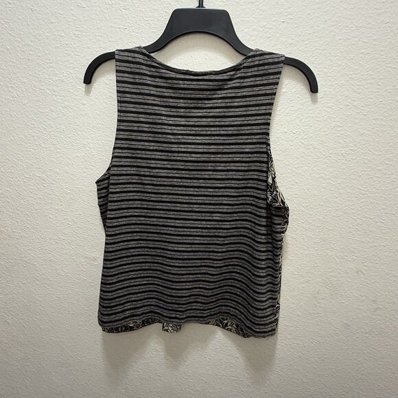 CYNTHIA ROWLEY Vintage Floral Print Sleeveless Polyester Front Cotton Back Large - Picture 4 of 4